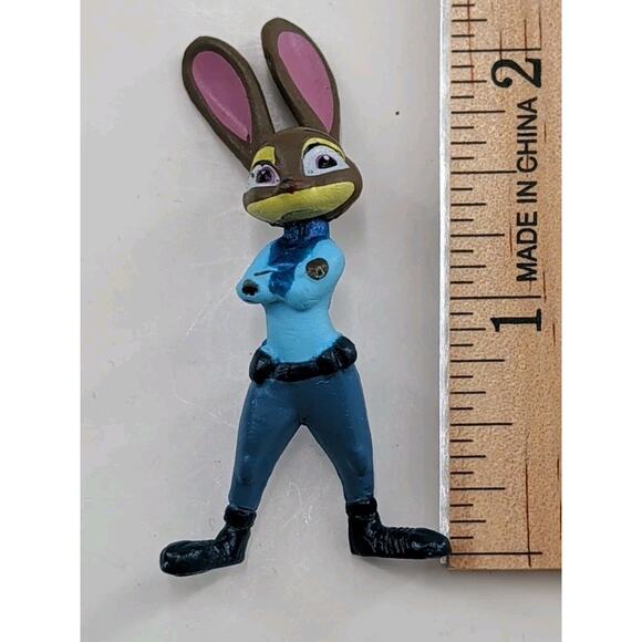 Disney World of Zootopia 7 Figures Toy Lot Set Cake Toppers 2 Tomy Judy Hopps - Picture 15 of 15